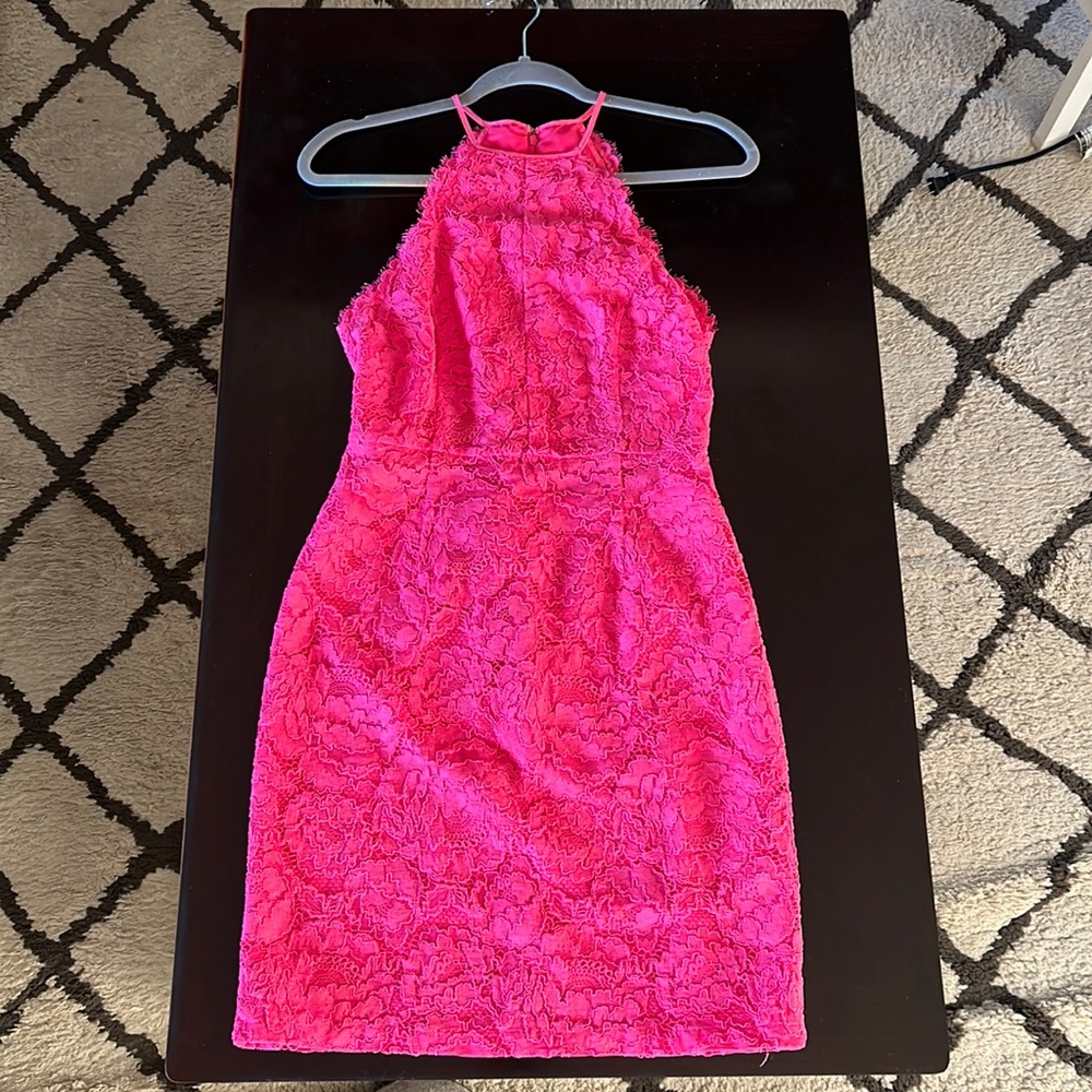 Trina Turk Parry Bright Pink Lace Dress size 2
